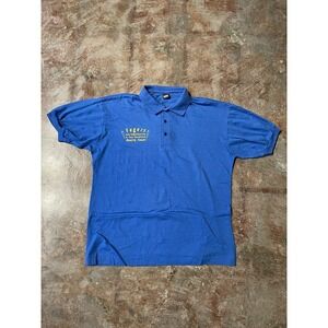 Vintage Screen Stars Polo Shirt Collared Basic 90s Retro Sz XL *